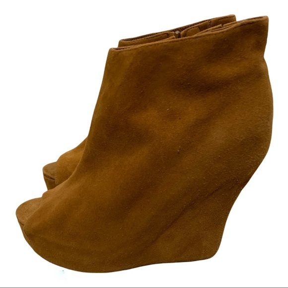 JEFFREY CAMPBELL Havana Last Smudge Peep Toe Wedge - Picture 4 of 11